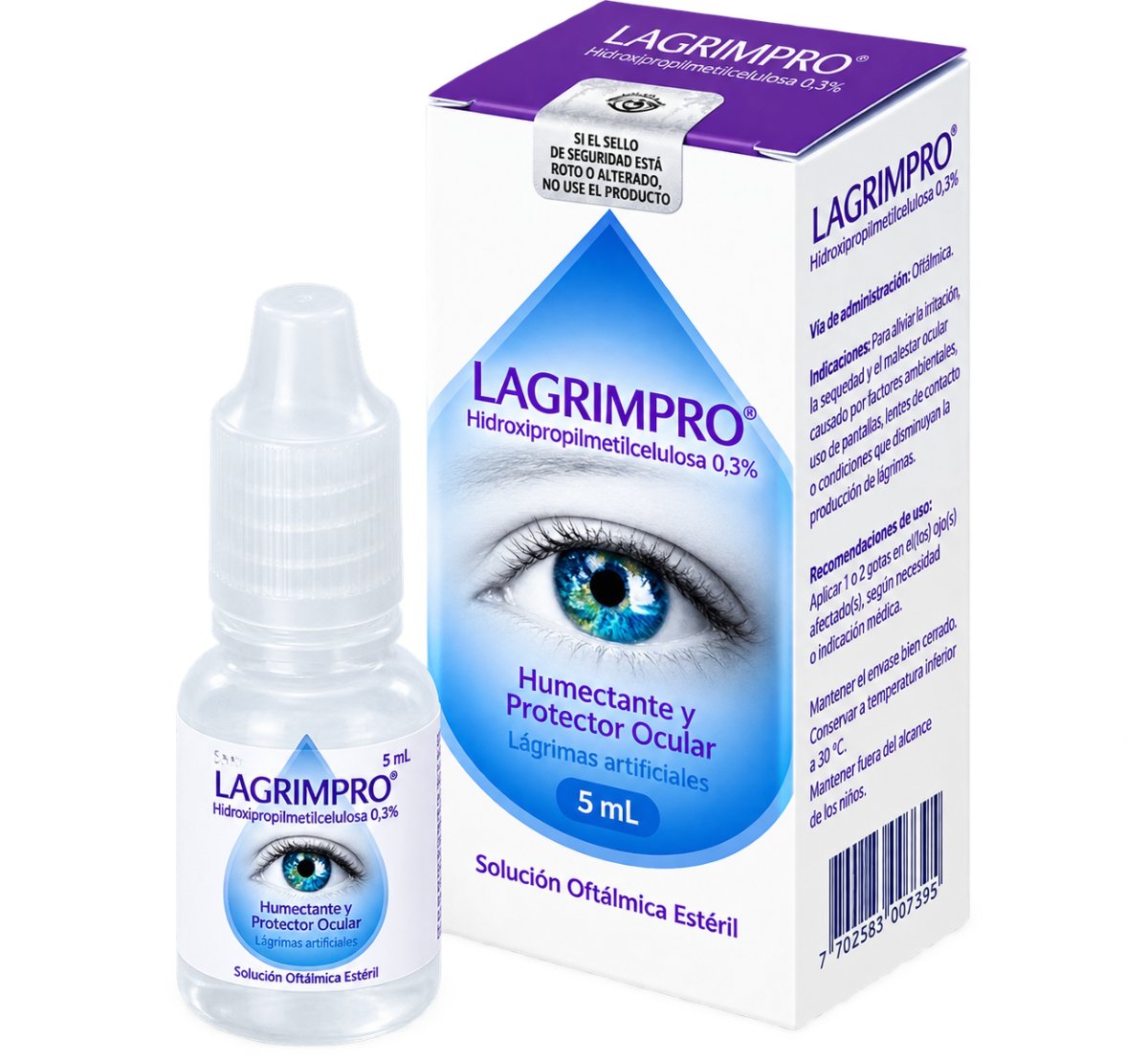 Lagrimpro - Hidroxipropilmetilcelulosa 0.3% Gotas Oftálmicas X 5 Ml