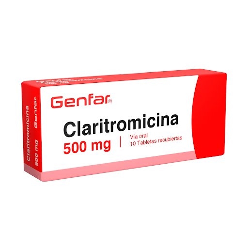 Claritromicina 500 Mg X 10 Tab (Genfar)