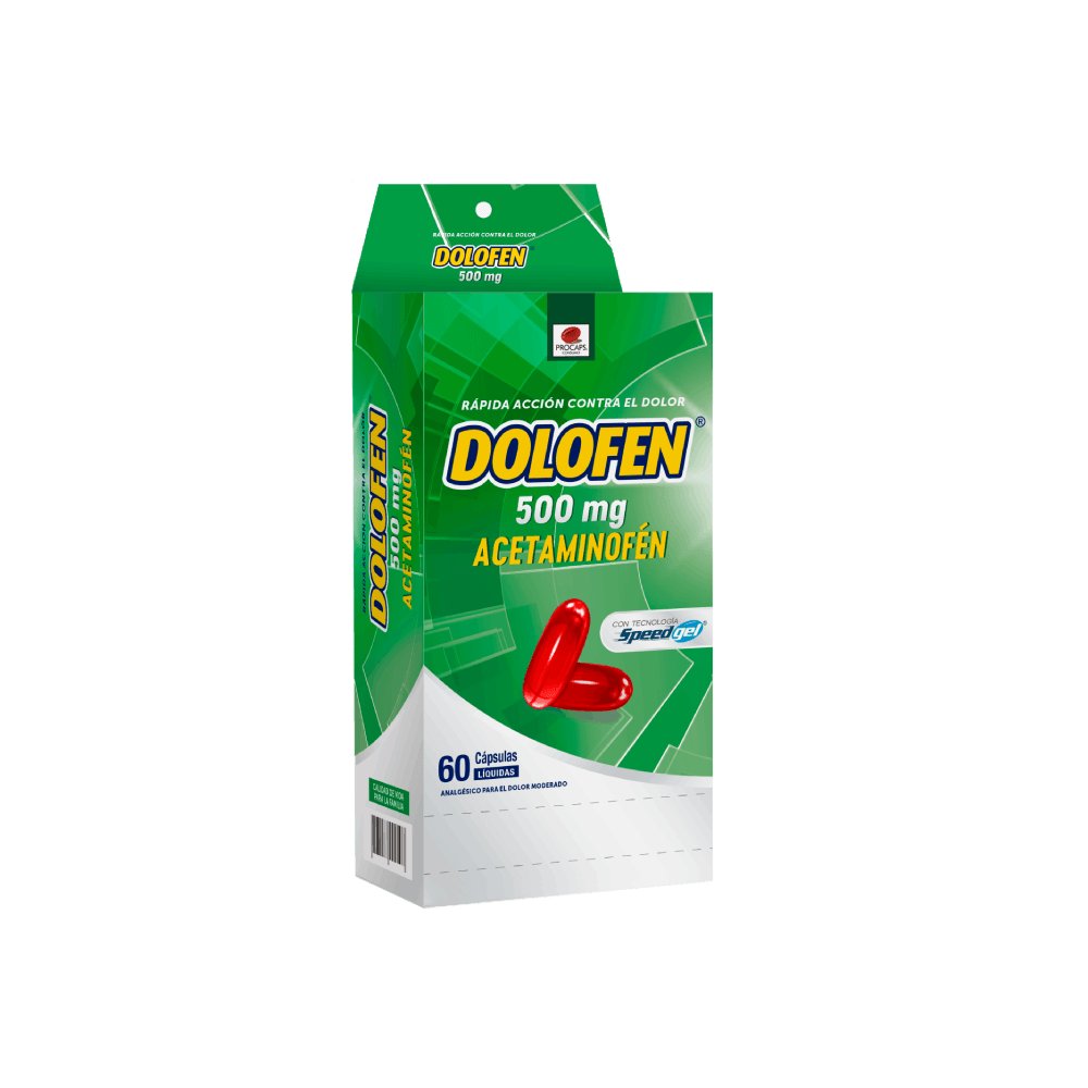 Dolofen X 60 Cáp Líquida - Acetaminofén 500 Mg