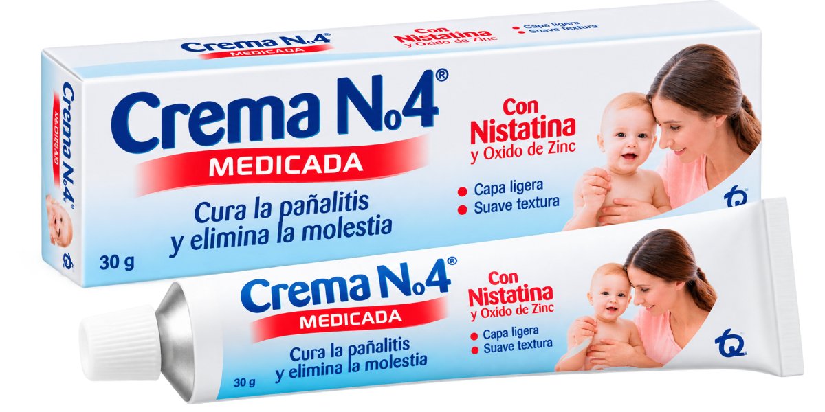 Crema N°4 Medicada X 30 Gr (Nistatina + Óxido De Zinc)