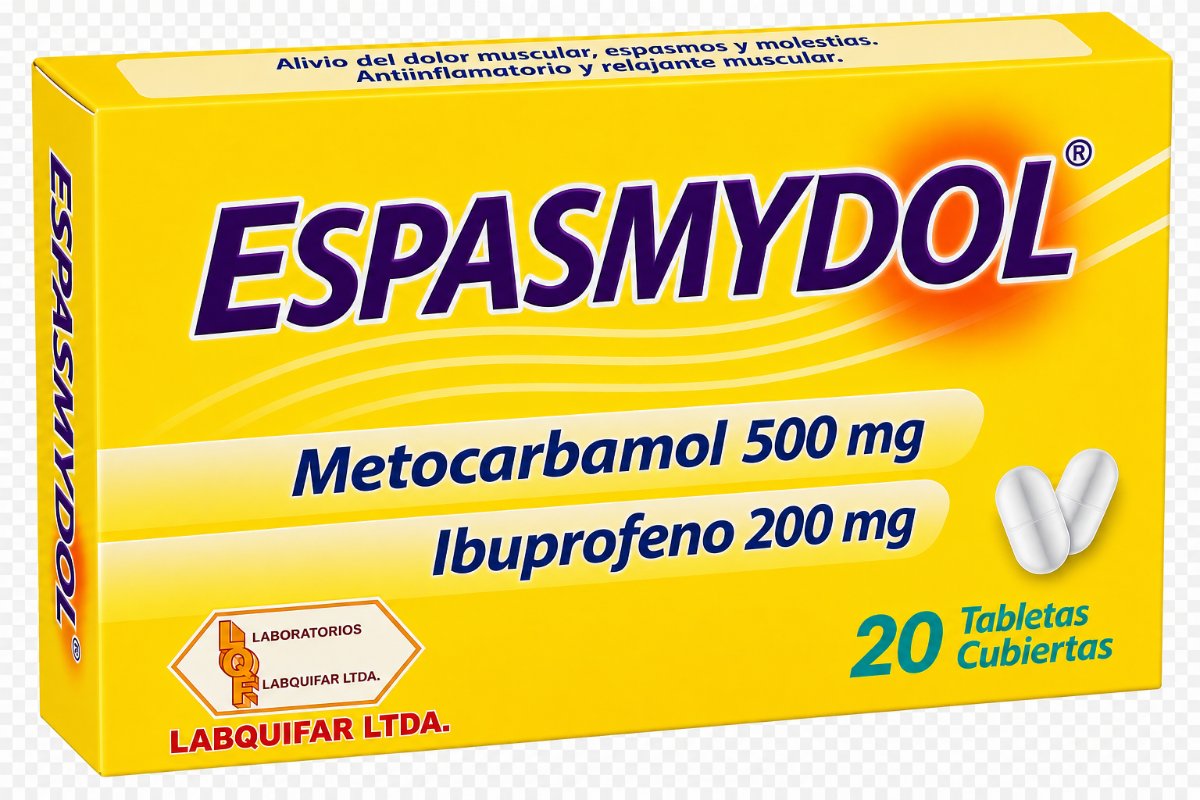 Espasmydol X 20 Tab (Metocarbamol + Ibuprofeno)